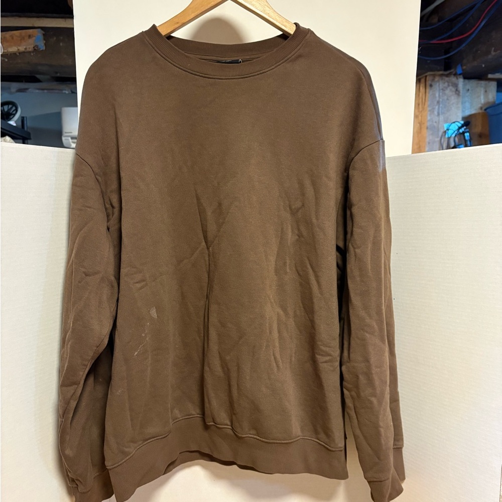 H&M Men's Crewneck Sweatshirt - Brown